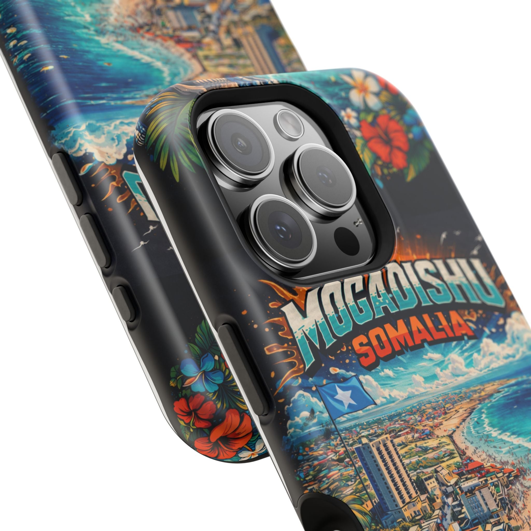 Mogadishu Somalia Beach iPhone 16   Case — Impact-Resistant Protective Case