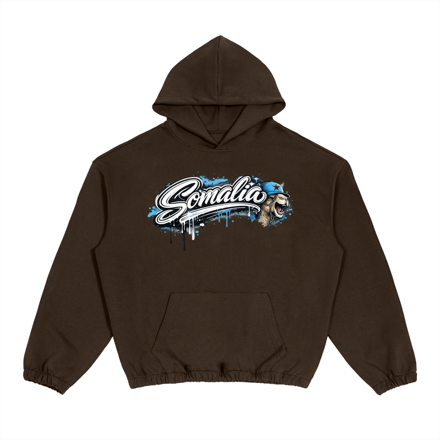 SomaliéClo Boxy Cinched Hem Hoodie