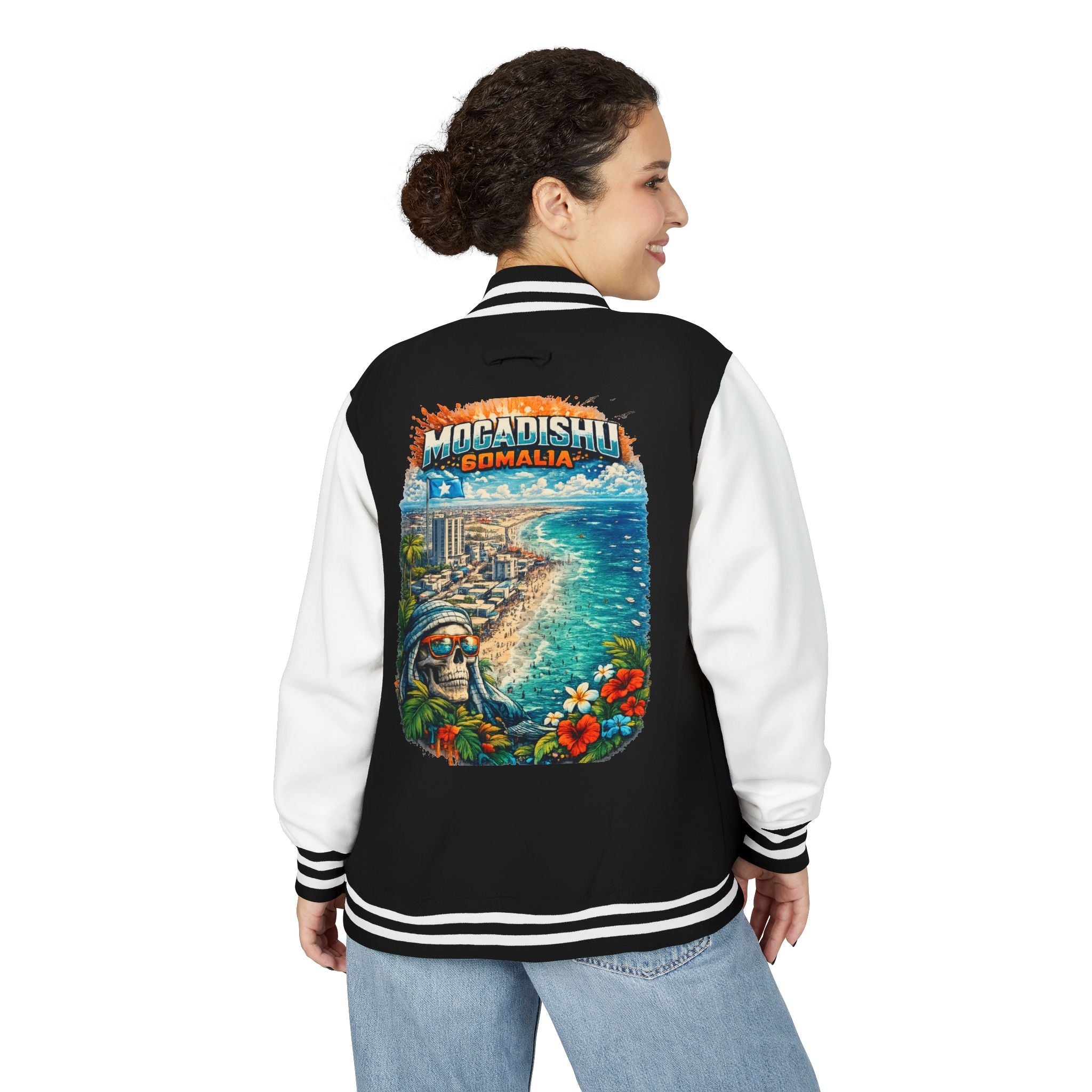 Letterman Jacket - Mogadishu Somalia Beachscape Varsity Jacket