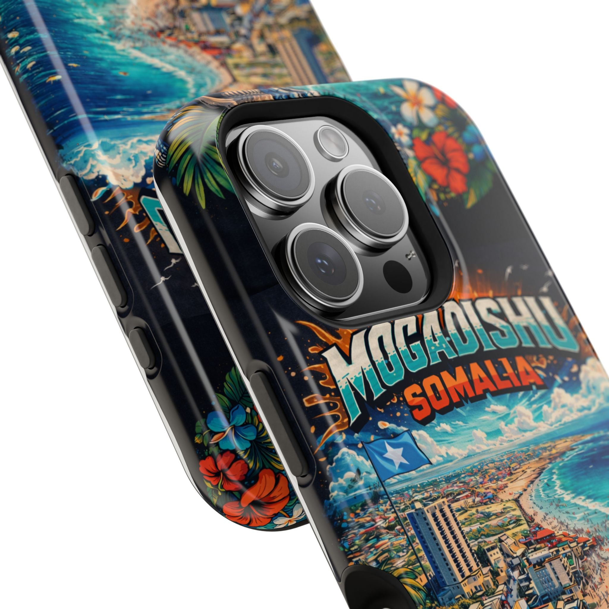 Mogadishu Somalia Beach iPhone 16   Case — Impact-Resistant Protective Case