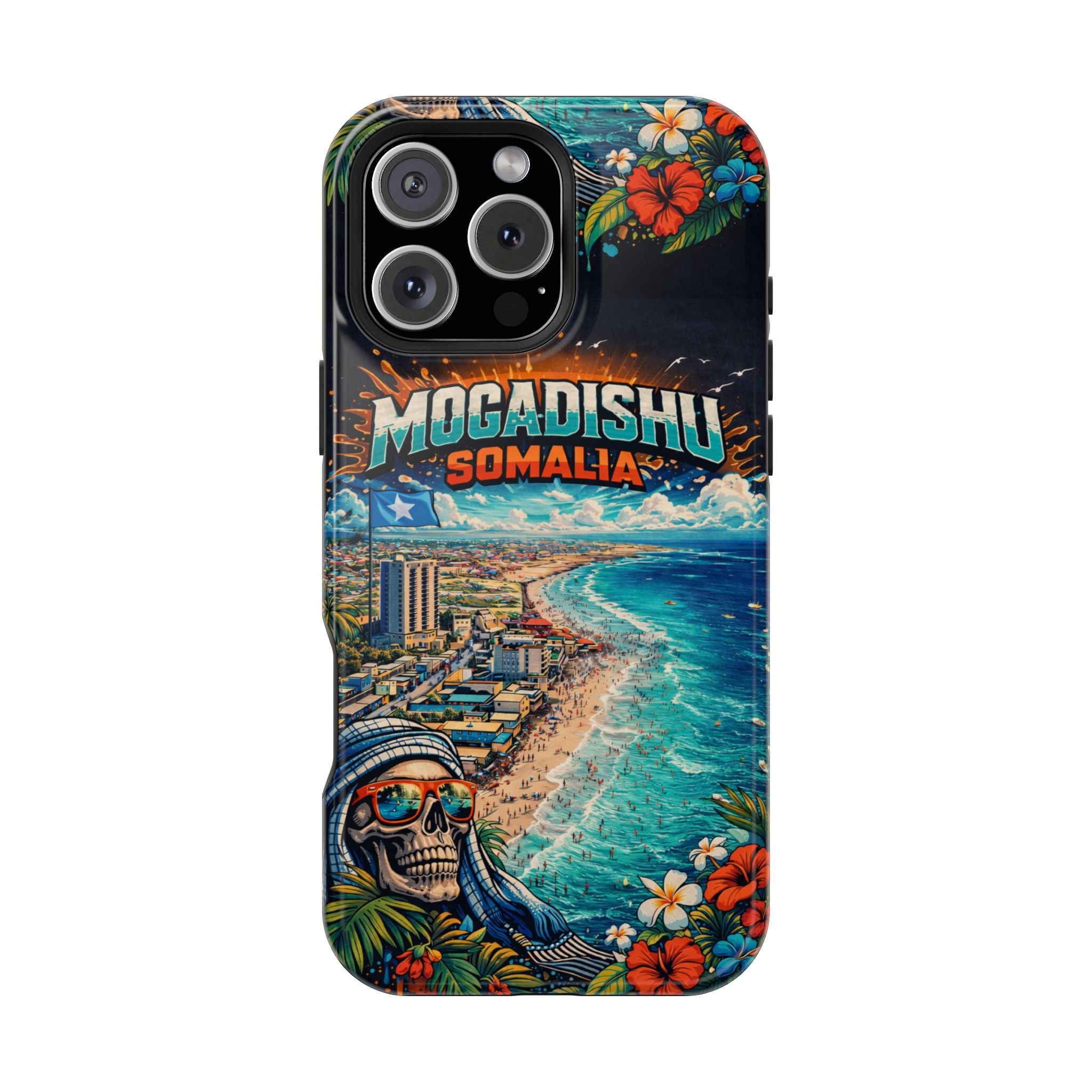 Mogadishu Somalia Beach iPhone 16   Case — Impact-Resistant Protective Case