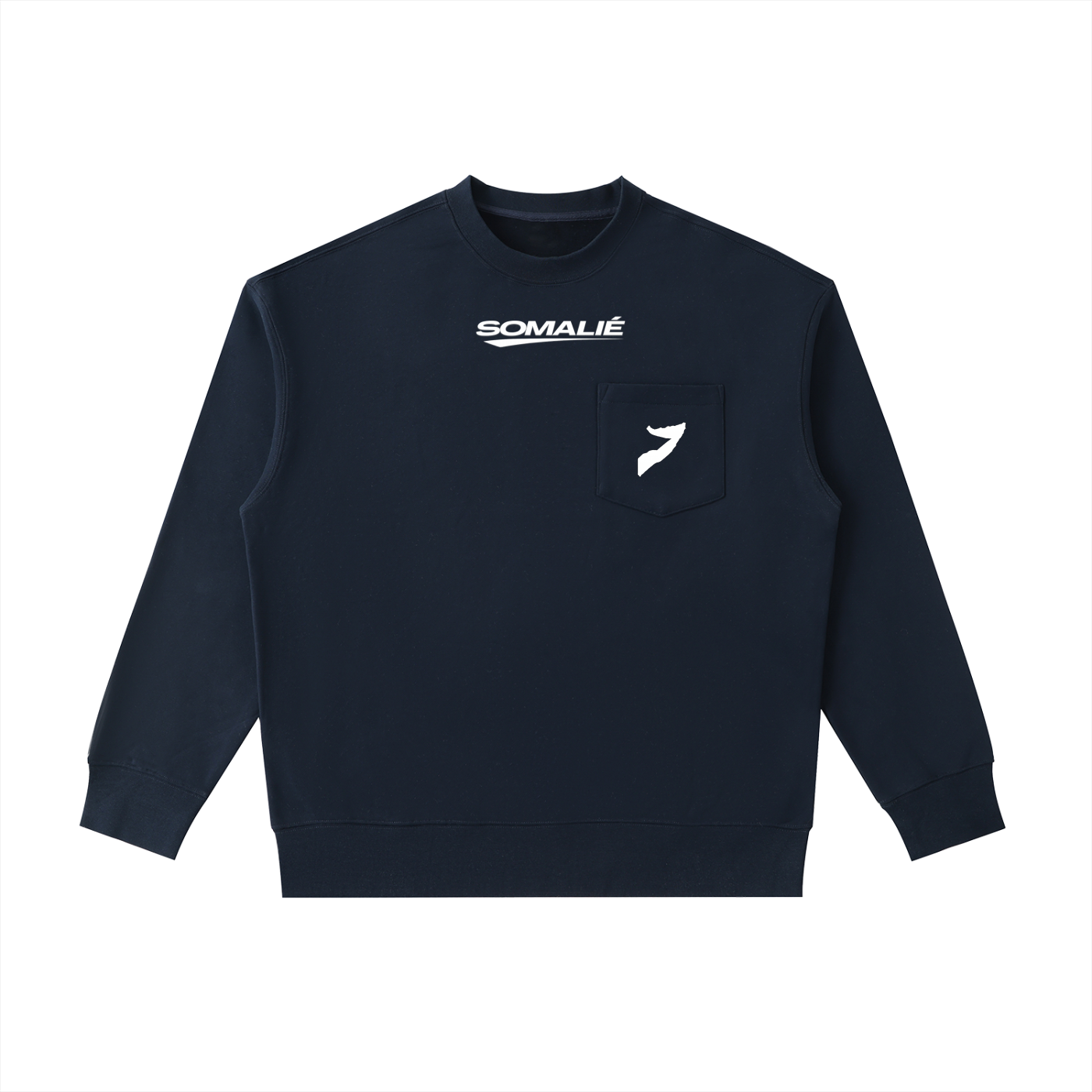 Heavyweight Patch Pocket Crewneck Sweatshirt