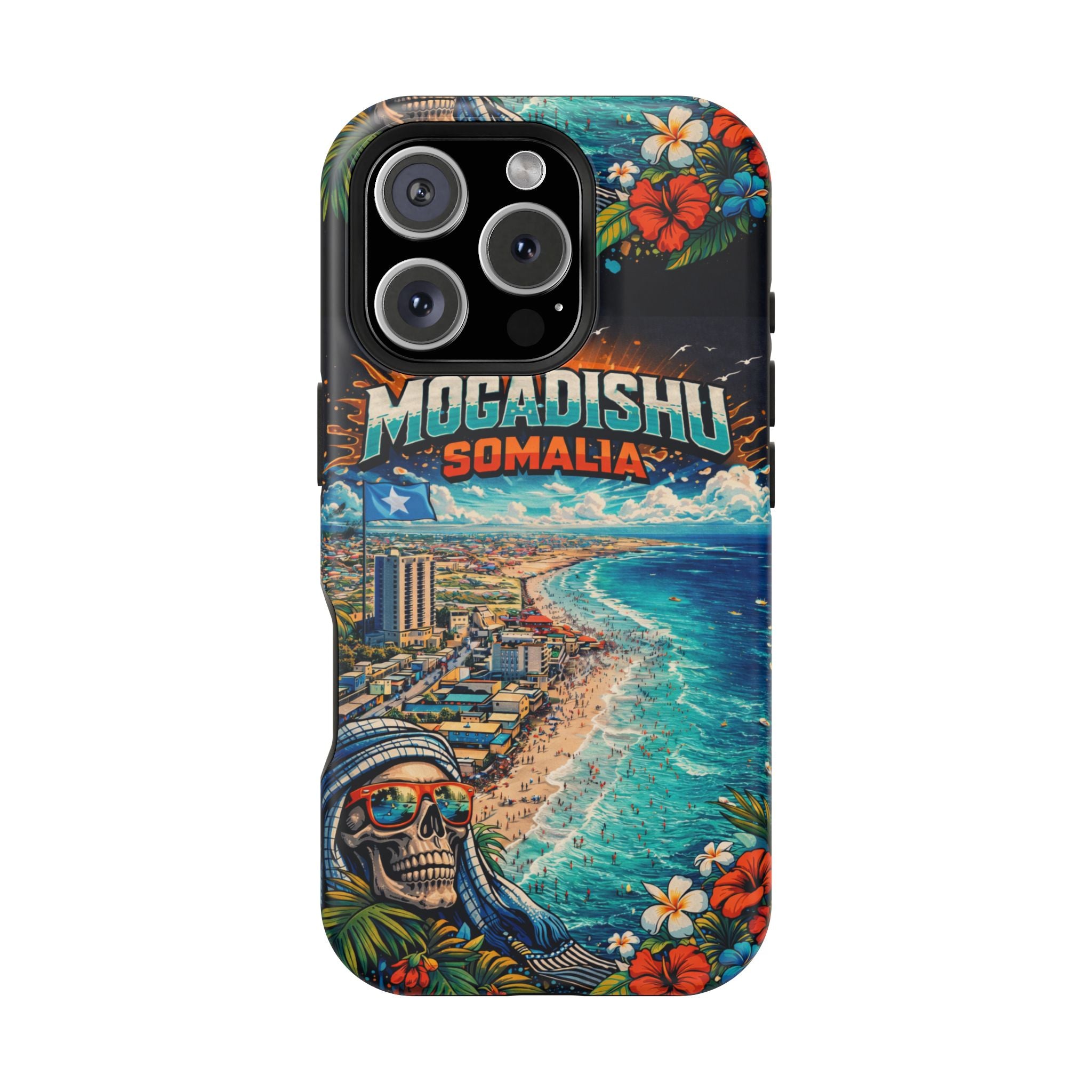 Mogadishu Somalia Beach iPhone 16   Case — Impact-Resistant Protective Case