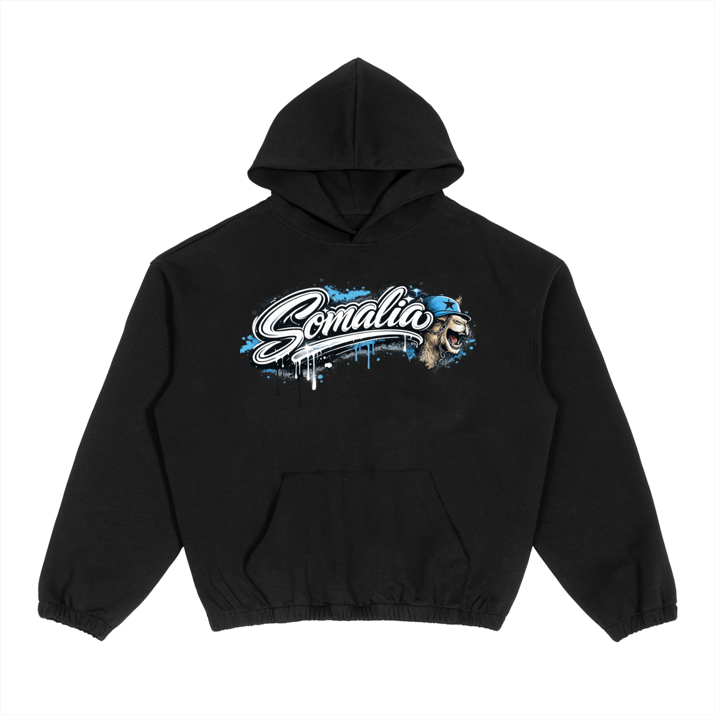 SomaliéClo Boxy Cinched Hem Hoodie