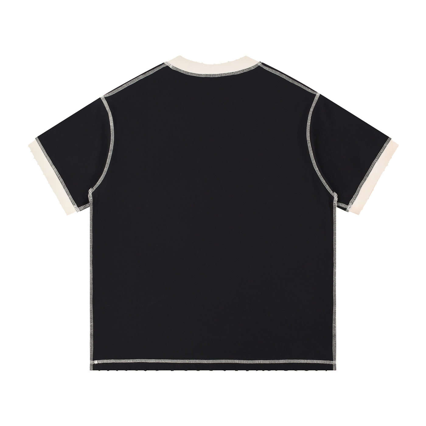 SomaliéClo Contrast-Stitched Cotton T-Shirt